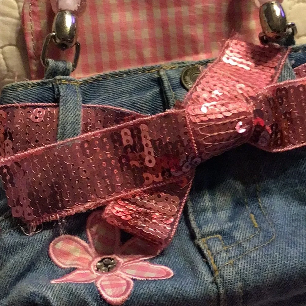 Purse Small Blue Jean Denim Purse with Jewel Handles